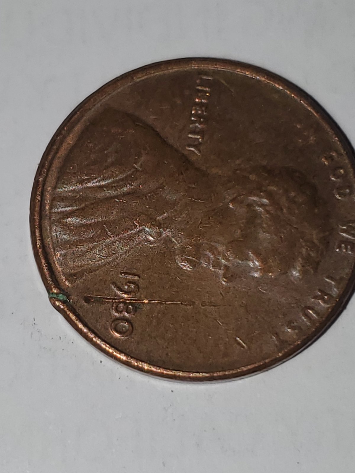 1980-Penny-With-A-Raised-